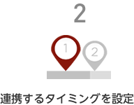 連携するタイミングを設定