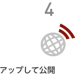 アップして公開